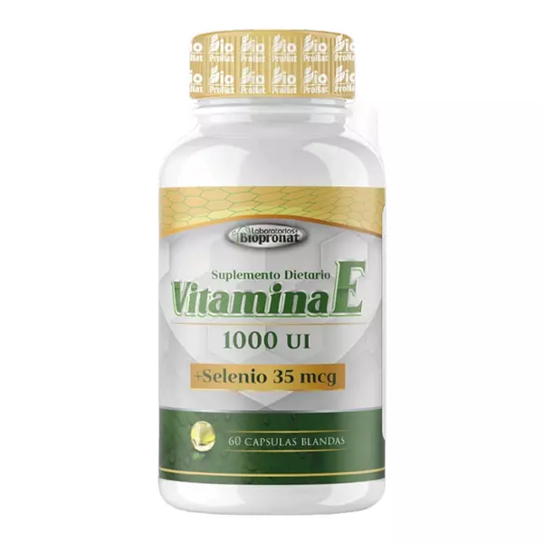 Vitamina E 1000 Ui + Selenio 60 Cápsulas Blandas Biopronat