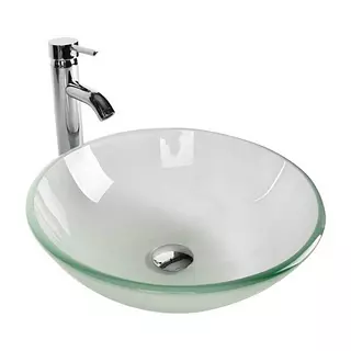 Lavamanos Vidrio Transnparente 38Cm