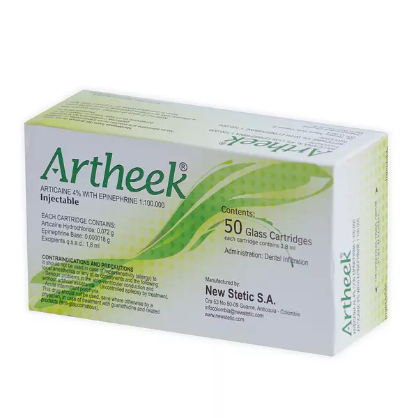 Articaina con Epinefrina Artheek 4% Caja x 5 Blister