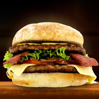 Hamburguesa Doble Con Tocineta