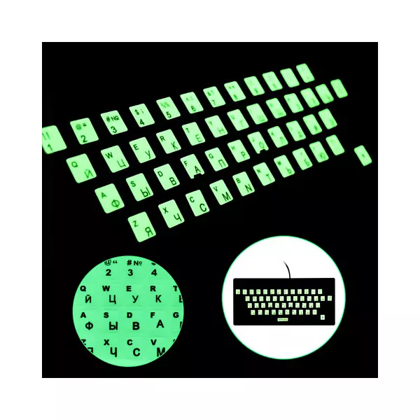 Sticker Para Teclado Fluorescente