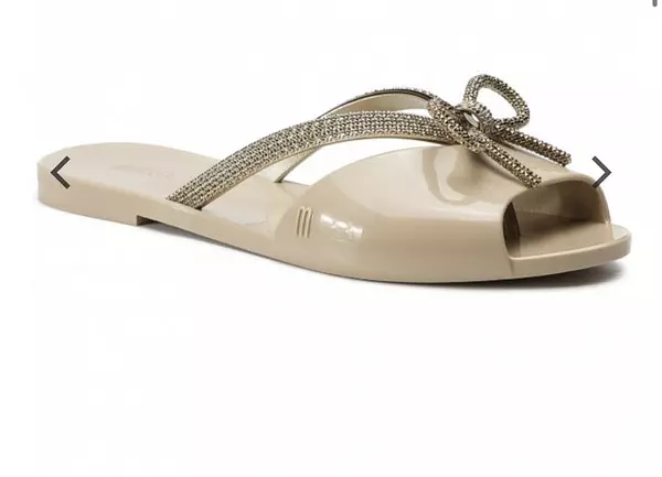 Sandalias Melissa Ela Chrome Ad Beige Oro