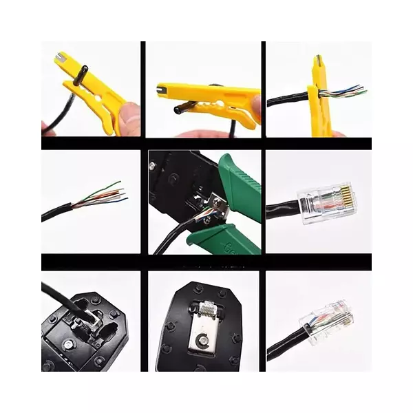 Ponchadora Rj45 + Rj11 Con Pela Cable