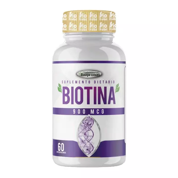 Biotina 900 Mcg 60 Cápsulas Blandas Biopronat