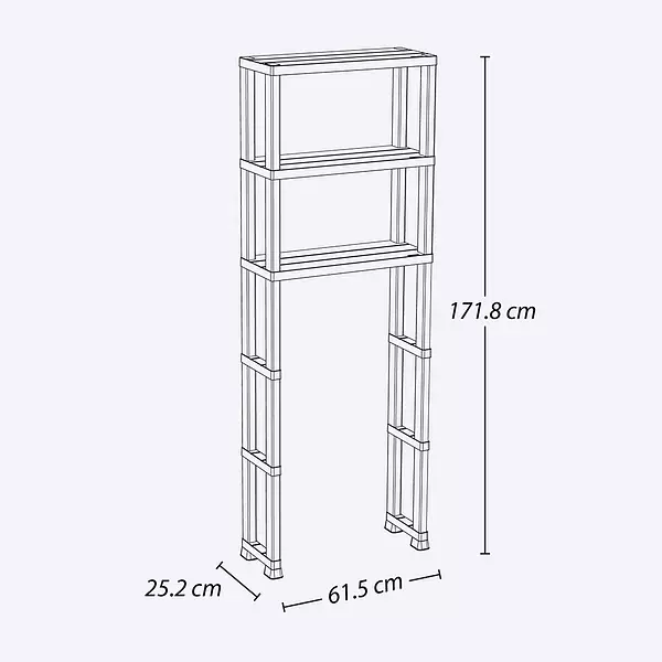 Estante Organizador 3 Niveles Para Baño