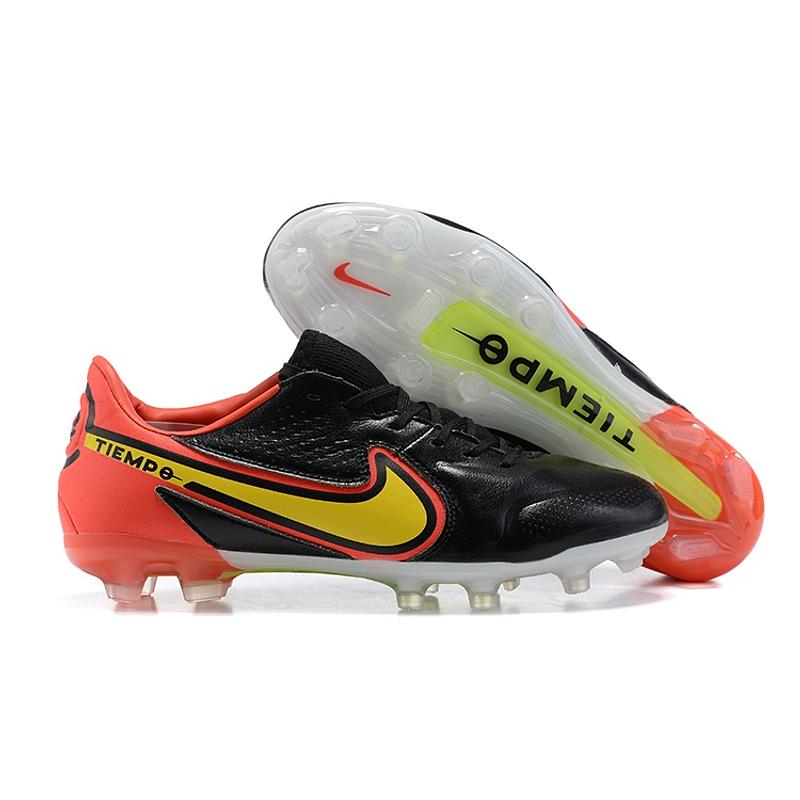 Nike tiempo clearance negro con naranja