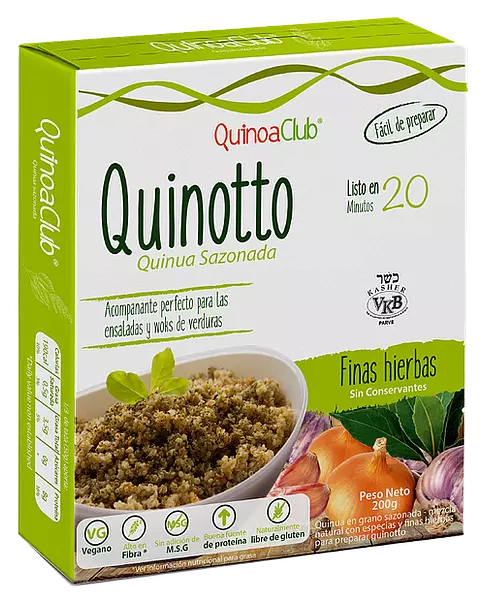 Quinotto Quinua Sazonada Finas Hierbas 200g - Quinoa Club