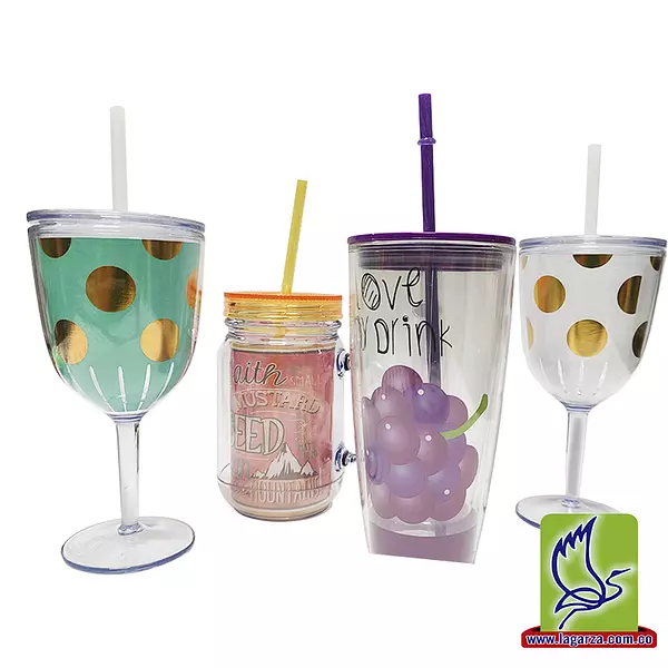 Vaso Estampado C/Pitillo 82-13 82-14 82-15