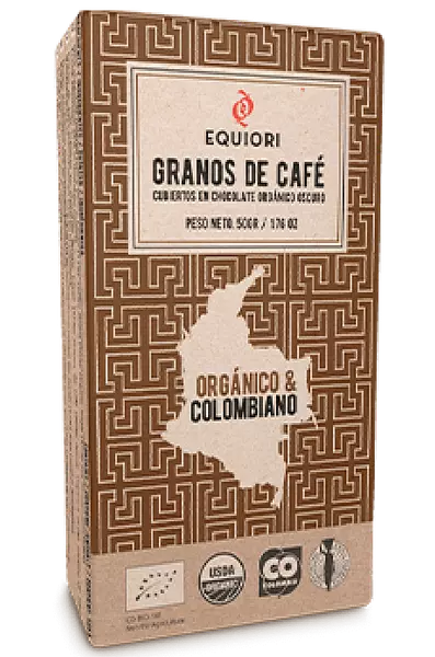 Granos de Cafe Cubiertos de Chocolate 55gr - Equiori