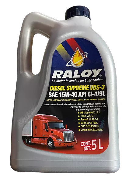 Raloy Diesel Supreme Vds-3 Sae 15w-40 Api Ci-4/Sl-Porro