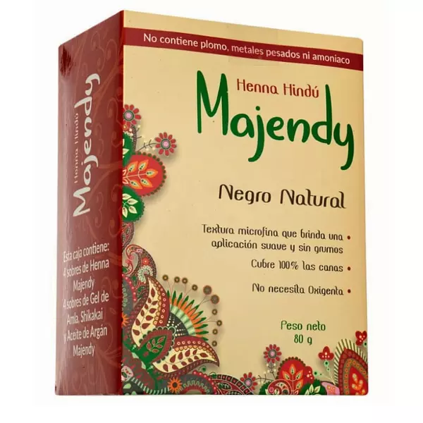 Henna Hindú Majendy Negro Natural