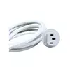 Cable Poder 3pin Pc Aio Ap Blanco 1,8 Metros