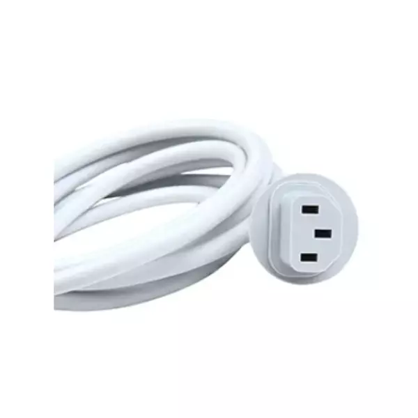 Cable Poder 3pin Pc Aio Ap Blanco 1,8 Metros