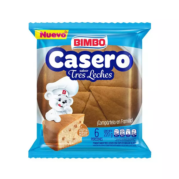 Casero Bimbo Tres Leches