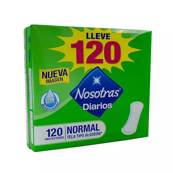 Protectores Diarios Nosotras Normal Tela Tipo Algodón