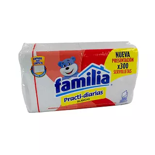 Servilletas Familia Practi Diarias Blancas