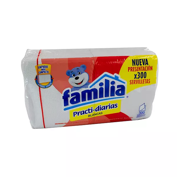 Servilletas Familia Practi Diarias Blancas