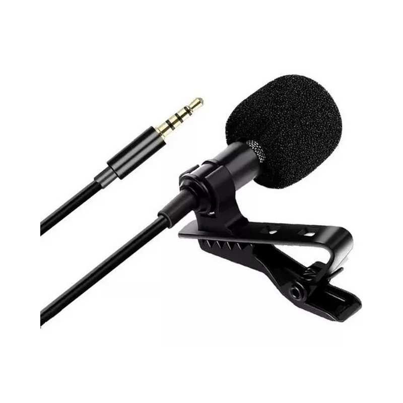 Micrófono de solapa Lavalier con Conexión Plug 3.5 mm
