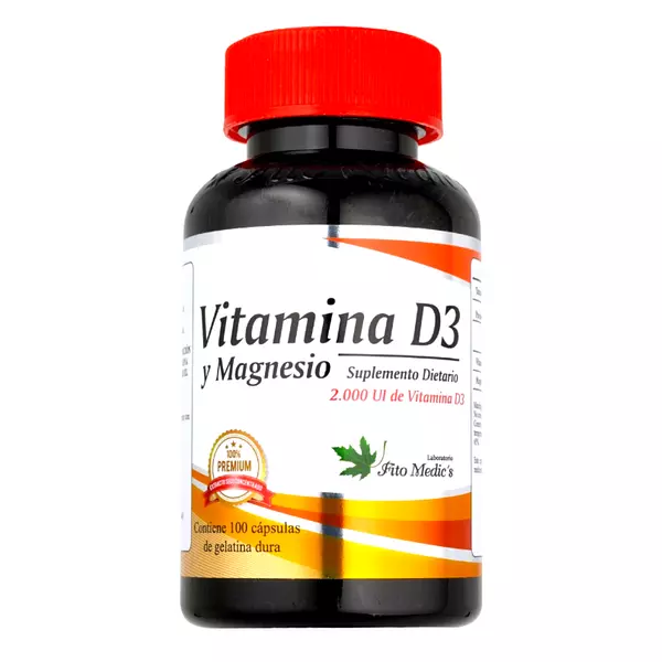 Vitamina D3 2.000 Ui 100 Cápsulas Fito Medics