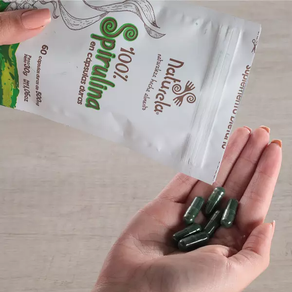 Spirulina Cápsulas Vegetales