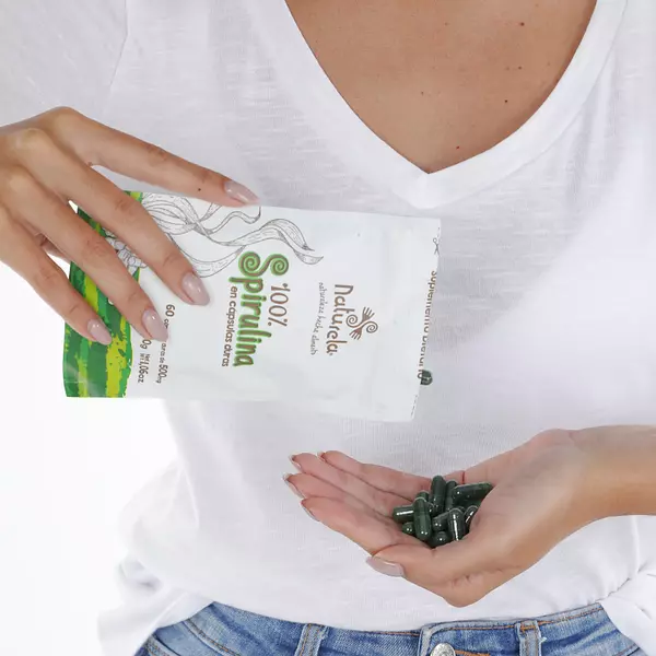 Spirulina Cápsulas Vegetales