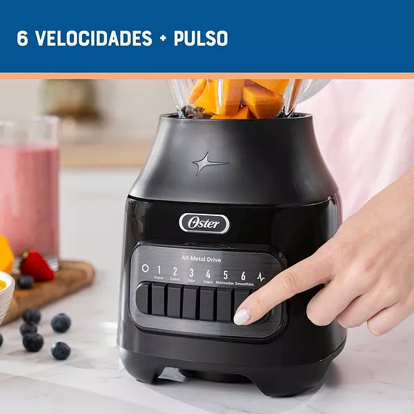 Licuadora Oster 6 Velocidades Negra 800w 8441