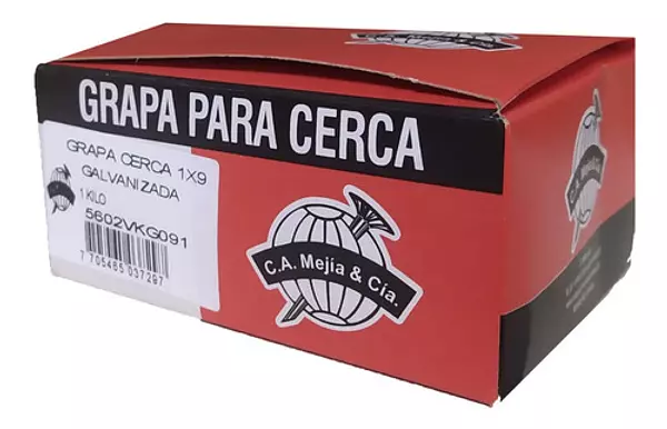 Grapa Cerca Corta 1x9 X Kg