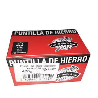 Puntilla 2 1/2 " X 400gr