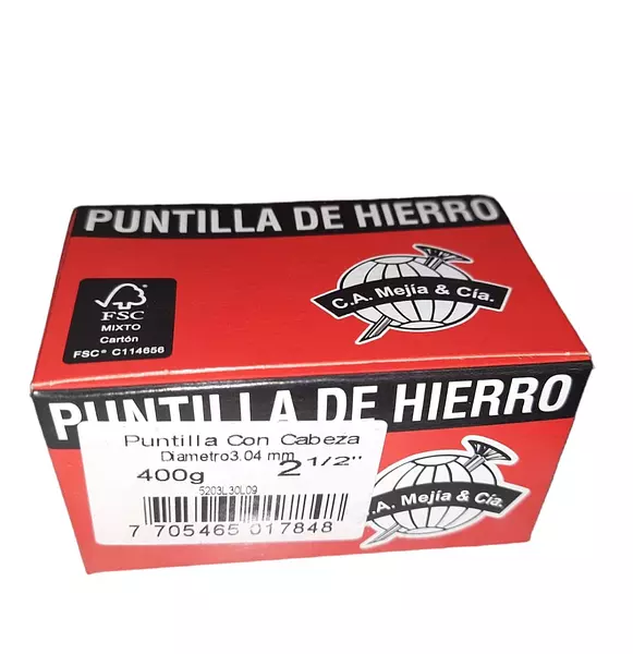 Puntilla 2 1/2 " X 400gr