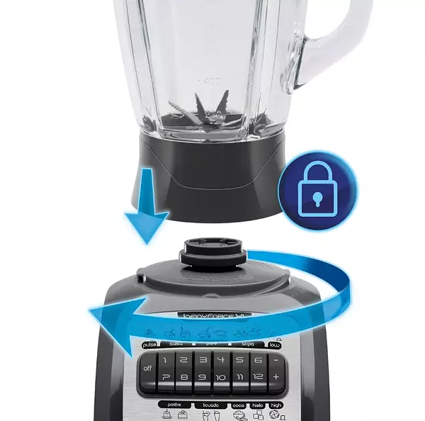 Licuadora Imusa Infiny Force Gris Xl 12 Veloc V. Vidrio 1568