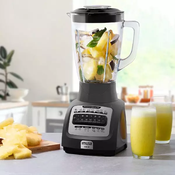 Licuadora Imusa Infiny Force Gris Xl 12 Veloc V. Vidrio 1568