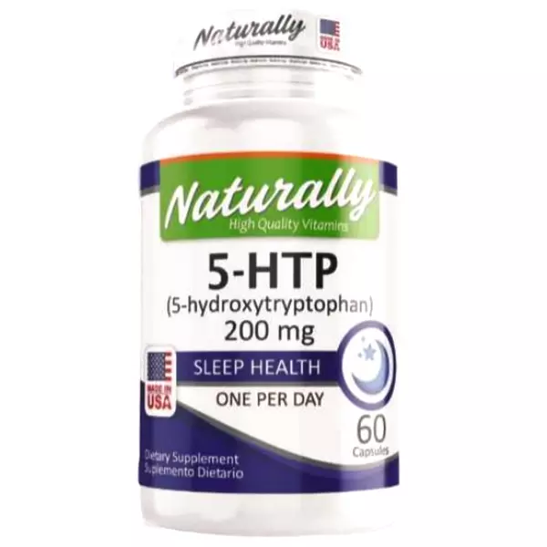 5 Htp 5 Hidroxytryptophan 60 Cápsulas Triptófano Naturally