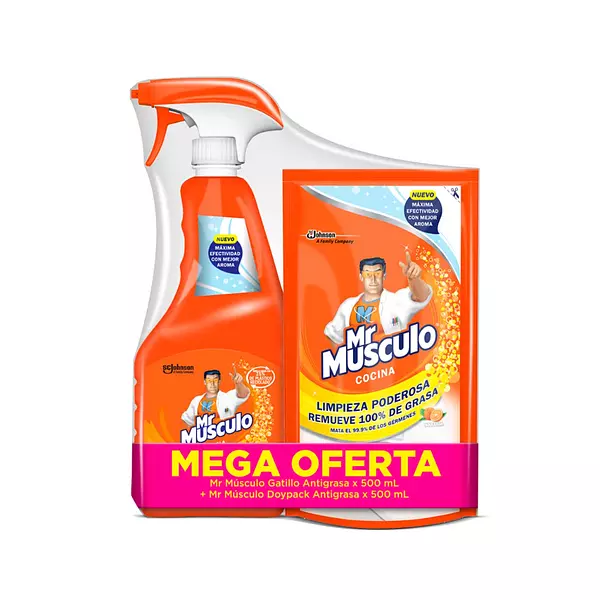 Quitagrasa Mr Musculo Cocina Pistola