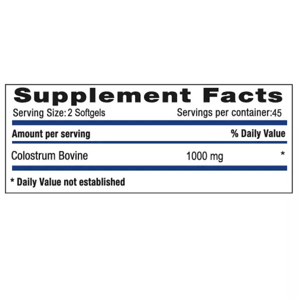 Colostrum 1.000 Mg 90 Softgels Systems