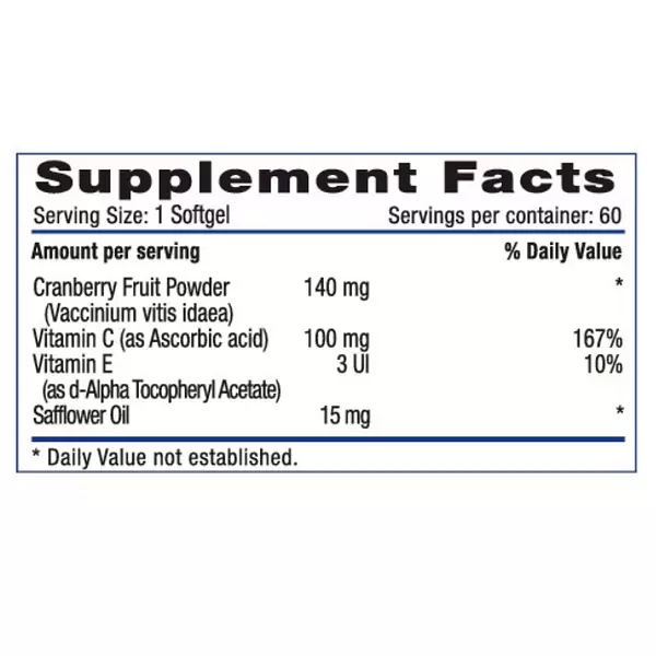 Cranberry 140 Mg 60 Softgels Systems