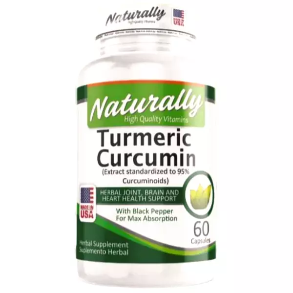 Turmeric Curcumin 60 Cápsulas Naturally (Cúrcuma)