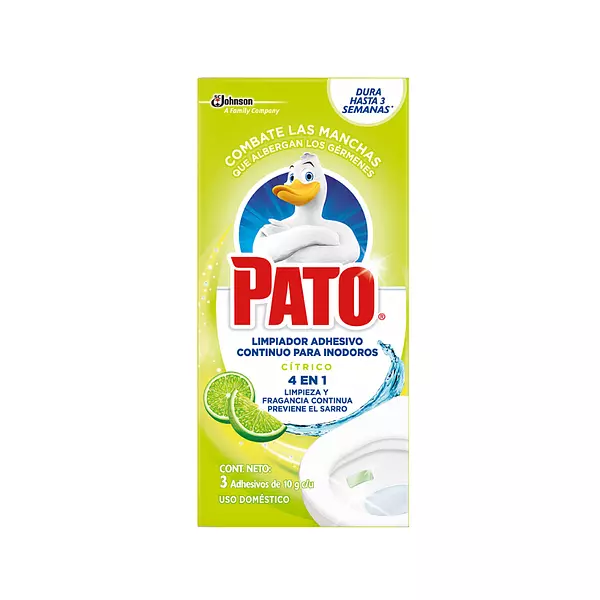 Pastilla Adhesiva para Inodoro Citrico Pato