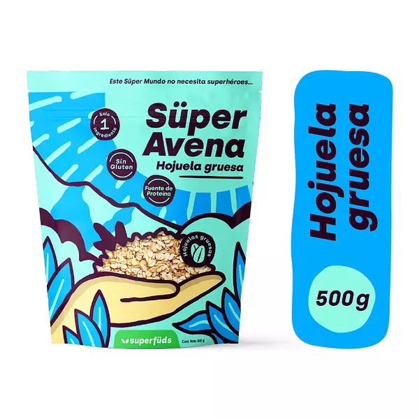 Avena de Hojuelas Libre de Gluten 500 Gr- Superfuds