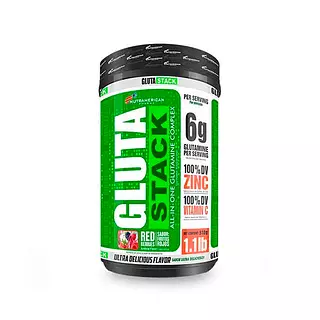 Gluta Stack Glutamina + Vitamina C + Zing