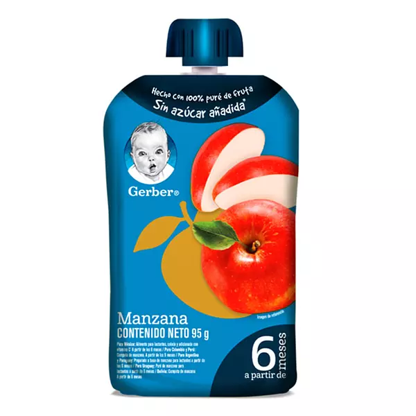 Compota Gerber 1aet Manzana Pouch