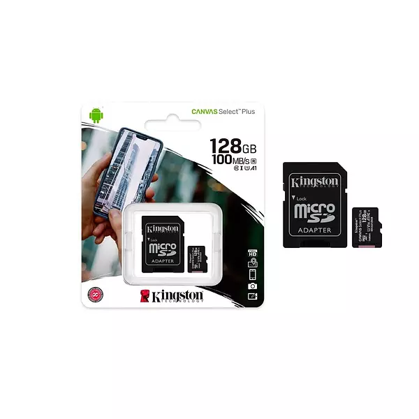 Memoria Microsd De 128 Gb Kingston Clase 10