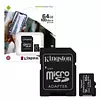 Memoria Kingston Micro Sd De 64 Gb Clase 10, 100 Mb/S