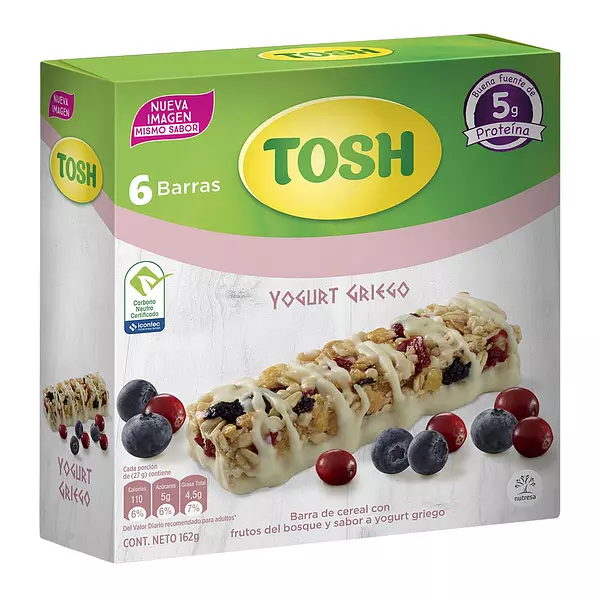 Cereal Tosh Barra Yogurt Proteina