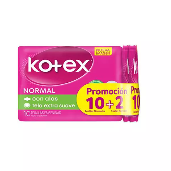 Toallas Higienica Kotex Normal Tela Oferta