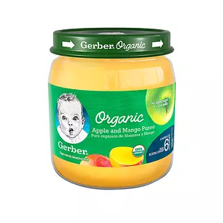 Compota Gerber Organica Manzana /Mango