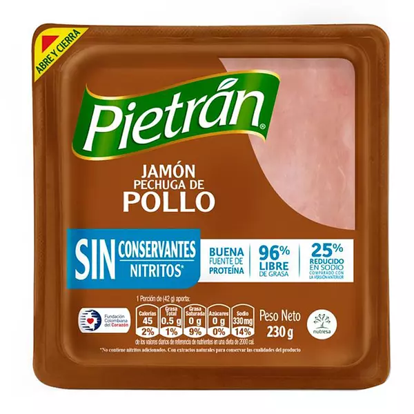 Jamon Pietran Pollo Sin Conservantes