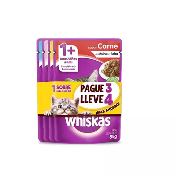 Whiskas Pague 3 Lleve 4