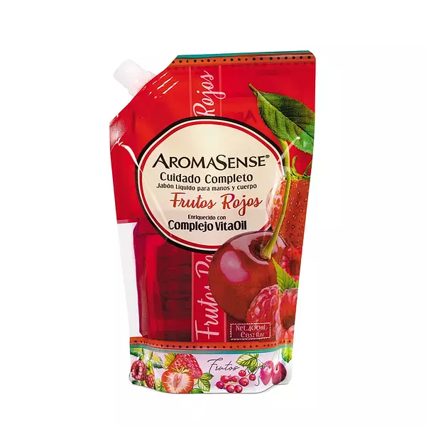 Jabon Liquido Aromasense Frutos Rojos