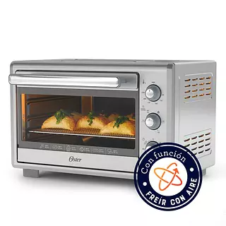Horno Tostador Y Freidora De Aire Oster 25 Lt Plateado 3645