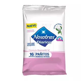 Palitos Humedos Nosotras Sensitive